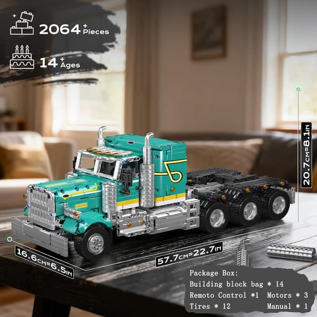 Thumbnail 6 de Mould King 13201 Technique Camion américain – ensemble de construction 2064 pièces