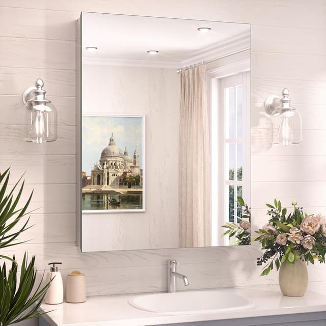 Imagen de TokeShimi 24x32 Mirrored Medicine Cabinet for Bathroom 🪞 en OfertitasTOP