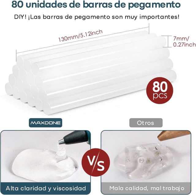 Detalle 2 de Mini Pistola de Silicona 50W para manualidades