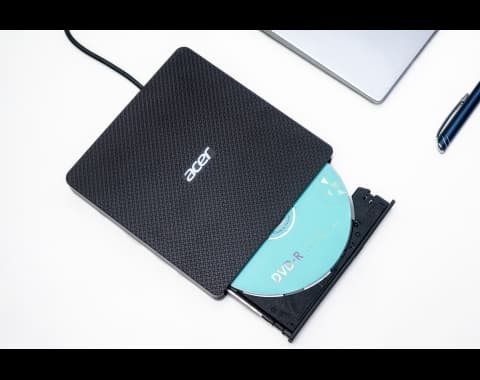 Detalle 2 de Grabadora Acer de CD/DVD portátil con USB-C