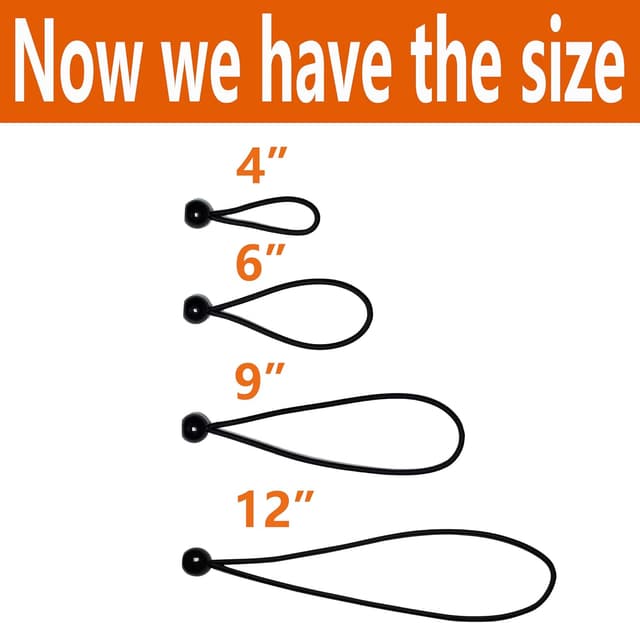 Detalle 2 de YELIER bungee cord set 50 piece