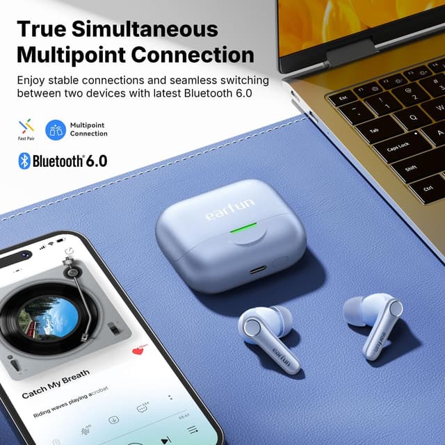 Thumbnail 6 de EarFun Air Pro 4+ Adaptive Noise Cancelling Earbuds