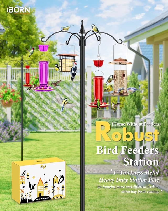 Detalle 2 de Bird feeding station stand 87 inch