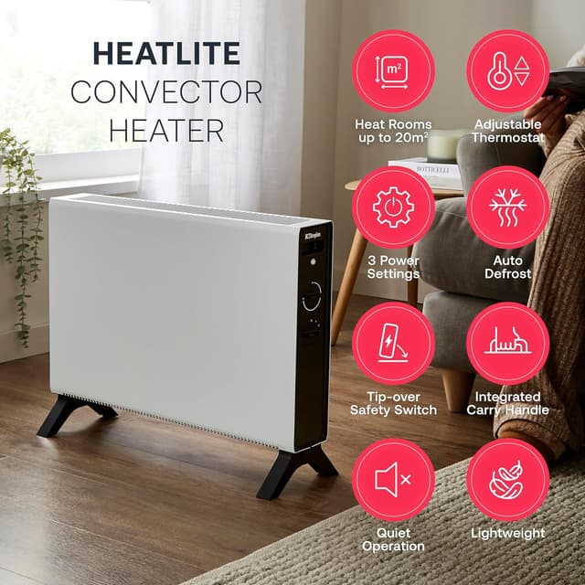 Thumbnail 6 de Dimplex HeatLite convector heater 2kW