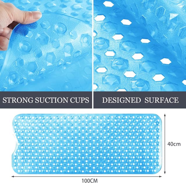Detalle 2 de DOPROP 100x40cm Anti-Slip Bathtub Mat