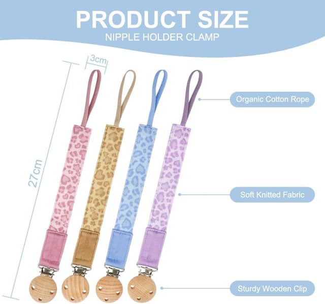 Thumbnail 1 de Aolso Silicone Dummy Clips Adapter 4pcs