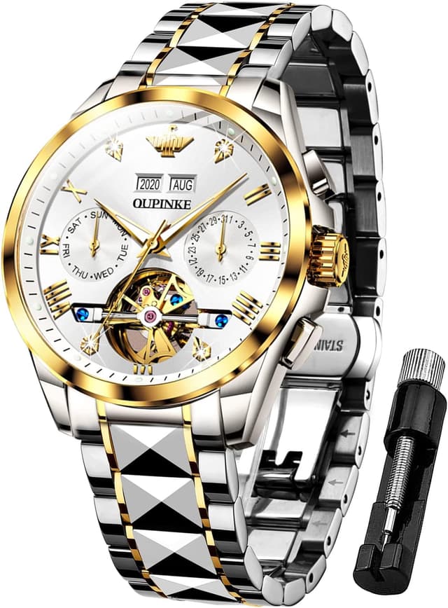 Detalle de OUPINKE Herrenuhr Automatik 42 mm