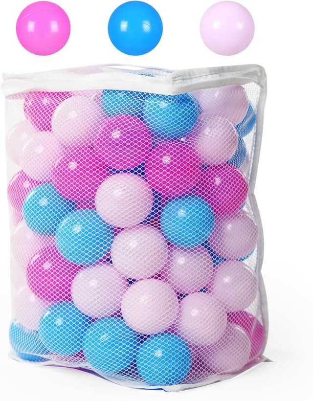 Detalle de Heopeis Ball Pit Balls (BPA-Free, Phthalate-Free) Soft Plastic Balls for Kids Ball Pits & Play Tents