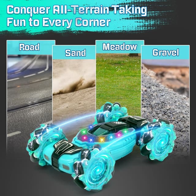 Thumbnail 3 de DELEE Voiture télécommandée 360° pour enfants 3–9 ans