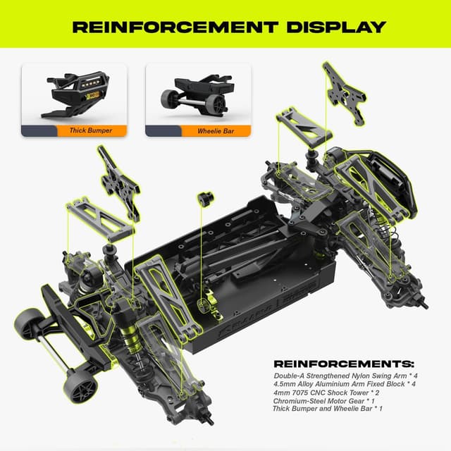 Thumbnail 4 de AMORIL 1/10 RTR 50 mph brushless RC truck