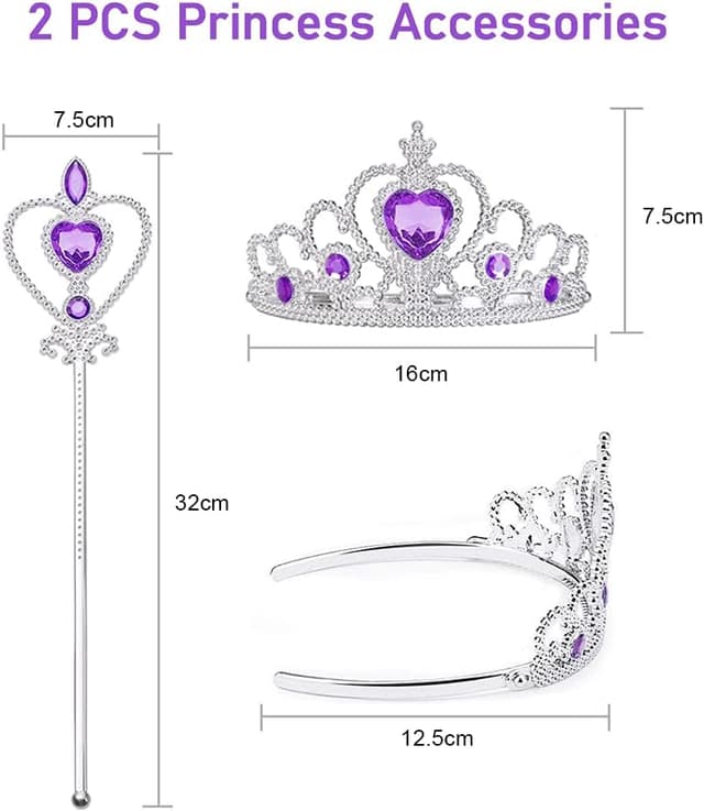 Thumbnail 4 de ACWOO Disfraz Rapunzel Niña morado