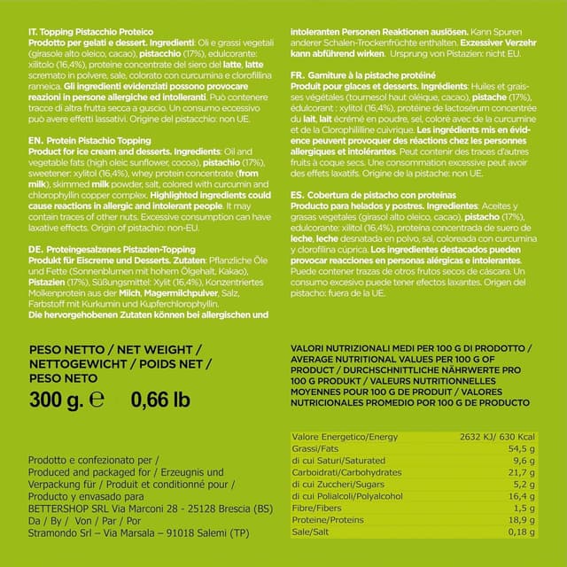 Thumbnail 3 de EATALIAN by AMZ BETTER Topping Pistacho Proteico 🍈 300g