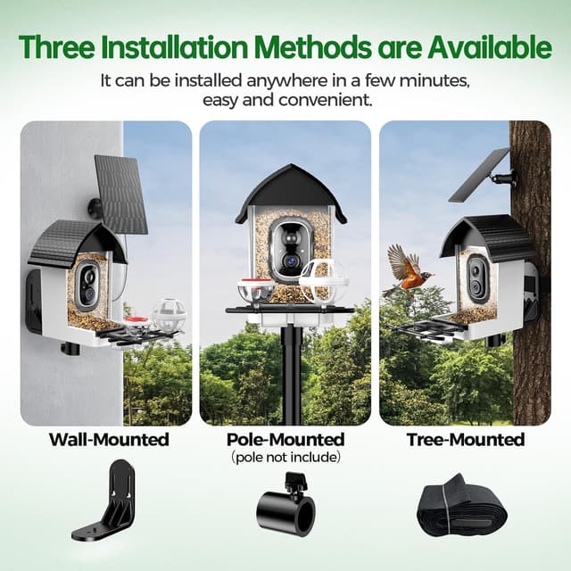 Thumbnail 6 de HD 2K Smart Bird Feeder Camera