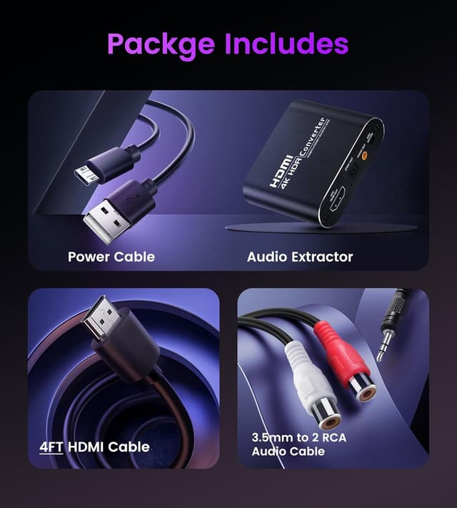 Thumbnail 1 de avedio links 4K HDMI Audio Extractor