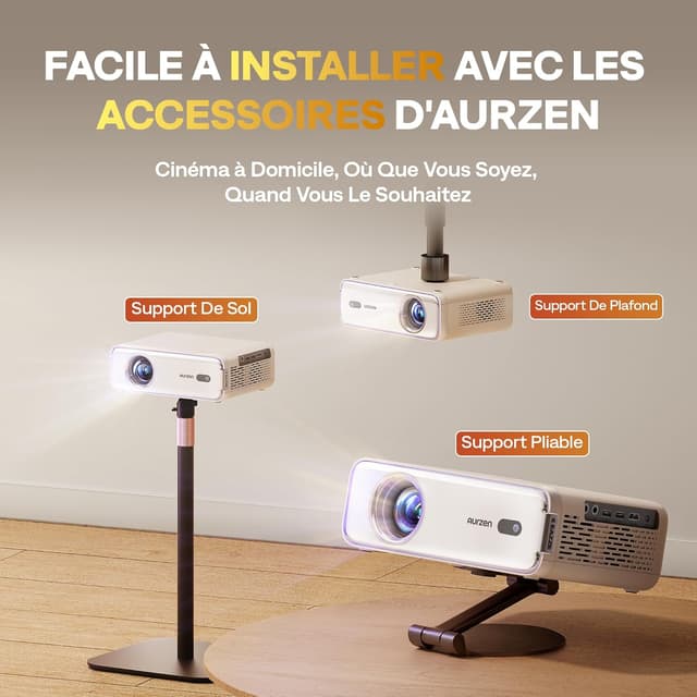 Thumbnail 5 de Aurzen Eazze D1 Vidéoprojecteur 4K Full HD