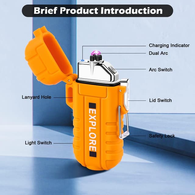 Detalle de LCFUN Electric USB C Lighter 220 mAh