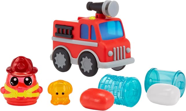 Detalle de DohKins Fire Truck & Feuerwehrmann von MGA Entertainment – glutenfreies Knete-Set (ab 3 Jahren)