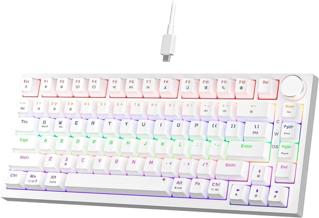 Detalle de Newmen GM326 mechanical keyboard, 75% TKL
