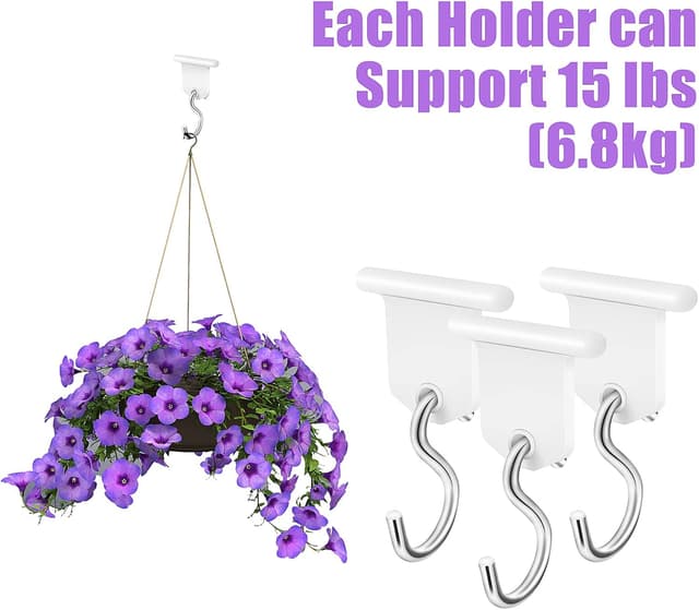 Detalle de Homgaty Kederleiste Haken – 16er Set RV-Markisenhaken für Kederschiene (weiß/grau)