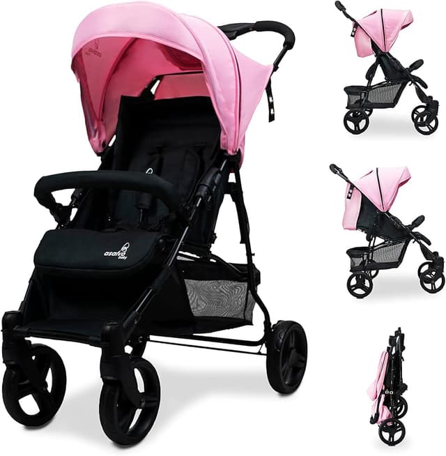 Detalle de Asalvo CÁDIZ silla de paseo ligera 15 kg 👶