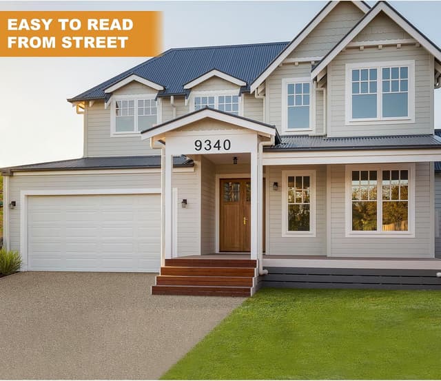 Detalle 2 de Numero civico nero 20 cm Yafimea