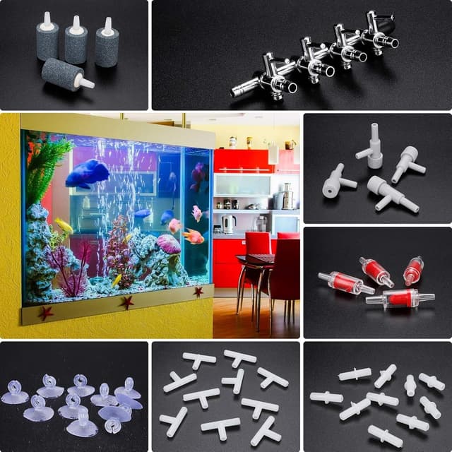 Detalle 2 de Air Luftpumpe Zubehör 8 m Schlauch für Aquarium