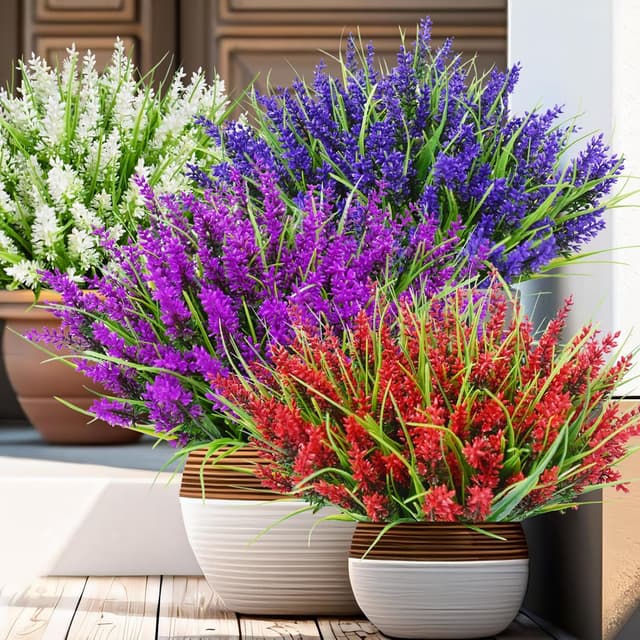 Thumbnail 6 de Kinisty 12 Bundles Artificial Lavender 35 cm