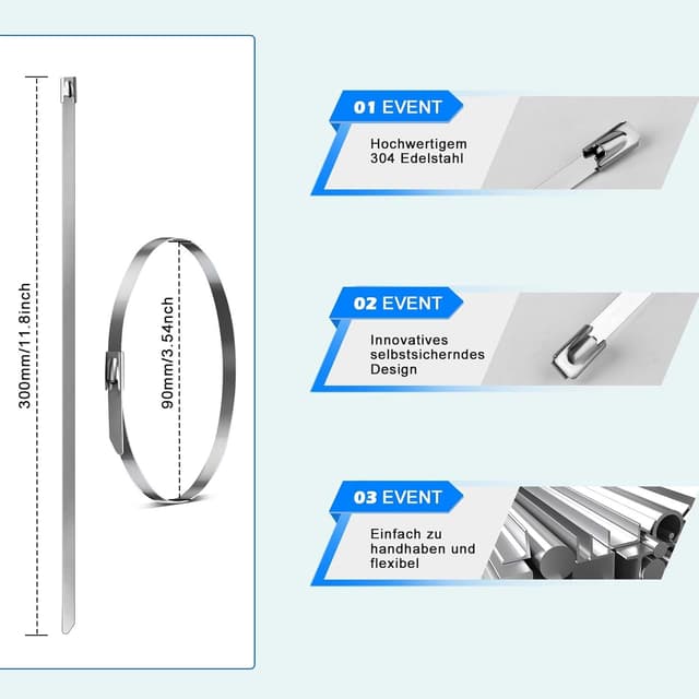 Thumbnail 1 de Maschendrahtzaunbinder 300 mm