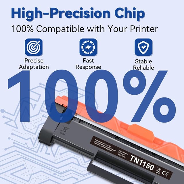 Detalle 2 de Pack de 2 toners Lemero TN1150 compatibles Brother TN-1150 (noir) avec puce