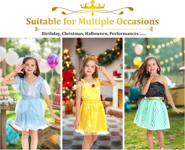 Thumbnail 3 de LIMIROLER Princess Dress Up Set for Toddler Girls 3-6
