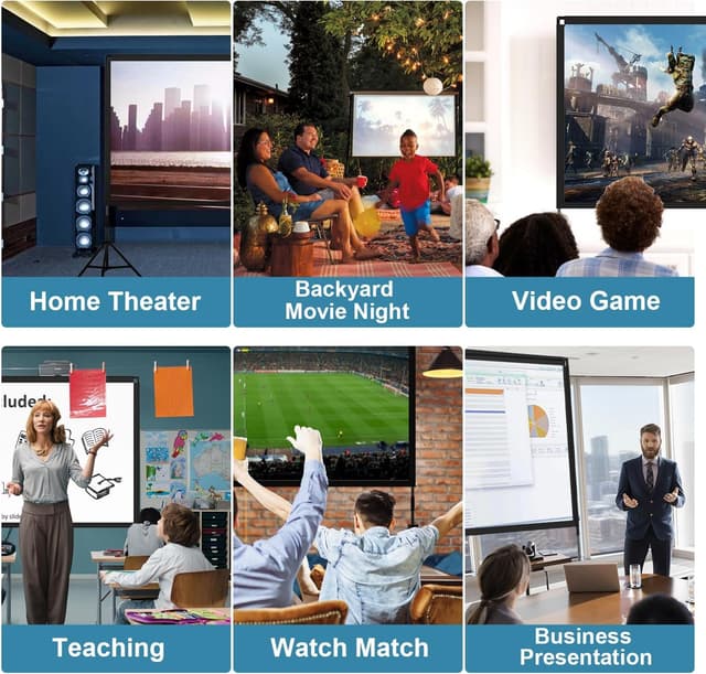 Thumbnail 5 de Towond 120 inch Projector Screen with Stand