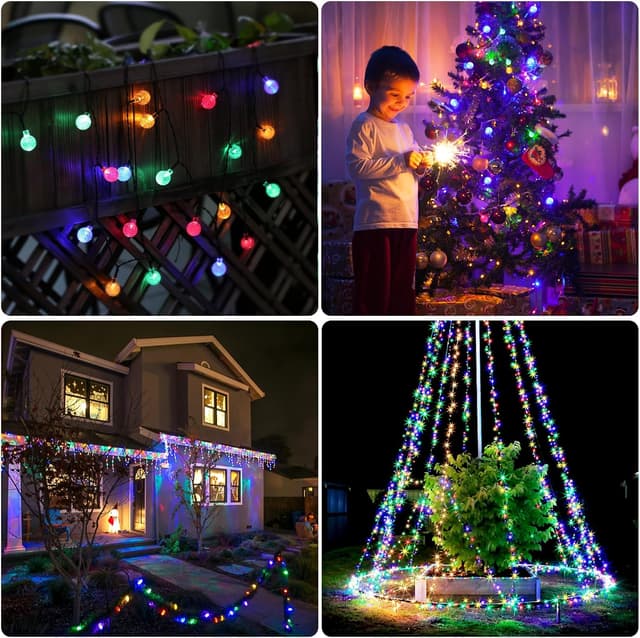 Thumbnail 6 de Realky Lichterkette Außen Solar Wetterfest mit 60 LED, 13,2 m und 8 Modi (IP65)