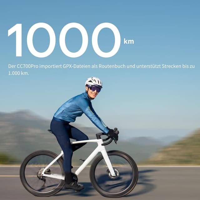 Detalle de GEOID CC700 Pro GPS-Fahrradcomputer mit 2,8-Zoll Touchscreen, Karten-Navigation und ANT+ & Bluetooth