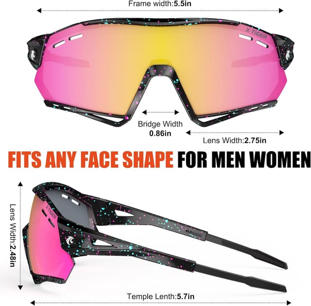 Thumbnail 6 de X-TIGER occhiali ciclismo polarizzati 19,2 g