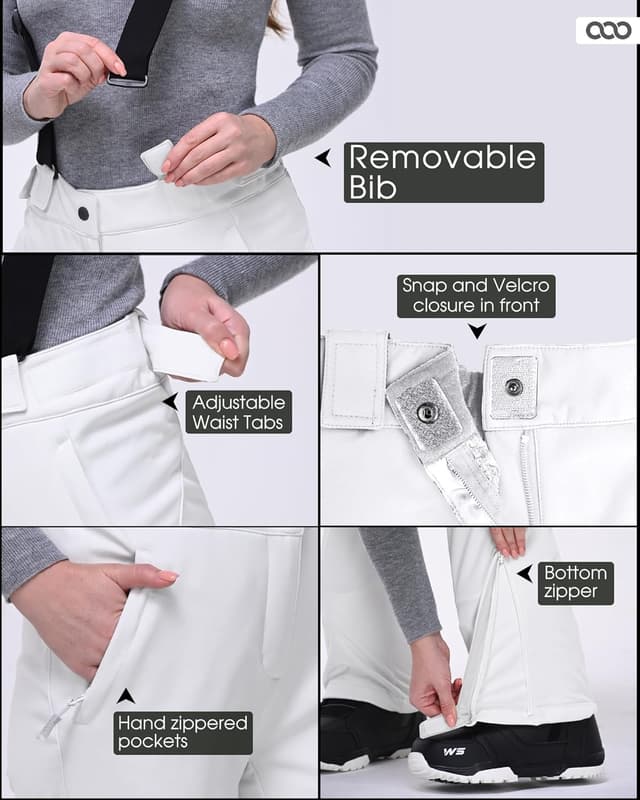 Detalle de 33,000ft women ski pants, 8000mm waterproof