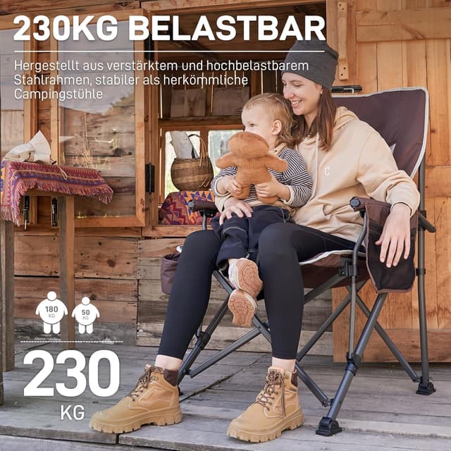 Detalle 1 de EVER ADVANCED Campingstuhl 230 kg Belastbarkeit