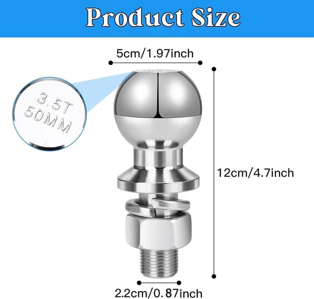 Detalle 2 de Kugelkopf Anhängerkupplung 22 mm, bis 3,5 t