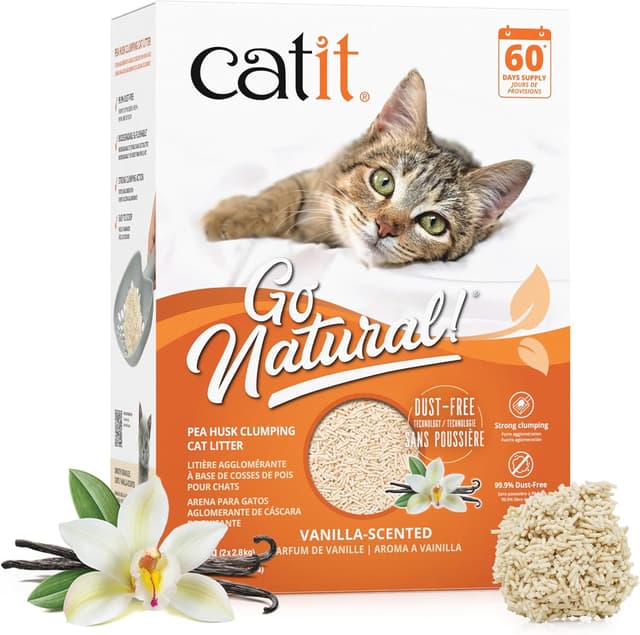Detalle de Catit Go Natural! Arena Guisantes Vainilla 5.6 kg 🐱