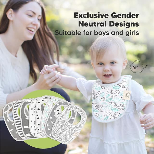 Thumbnail 5 de 8-Pack Organic Baby Bibs