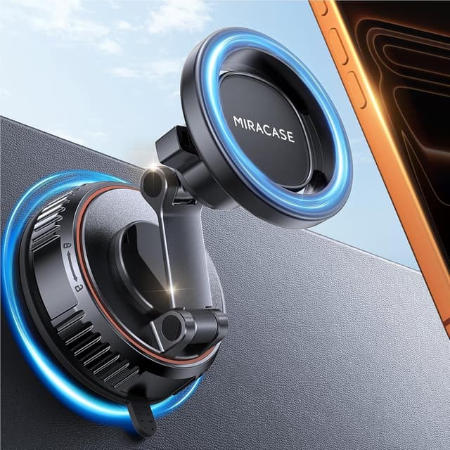 Detalle de Miracase MagSafe Car Mount with 360° Adjustable Magnetic Phone Holder