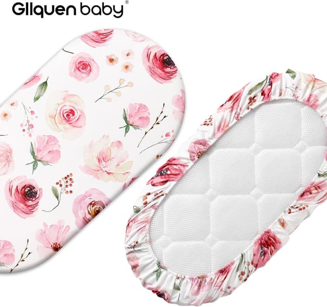 Thumbnail 4 de GLLQUEN BABY Moses Basket Fitted Sheet 81x41cm
