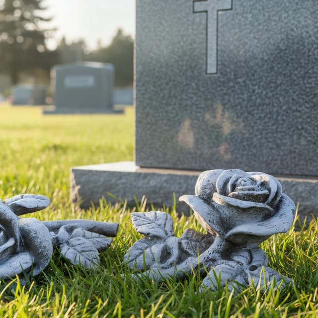 Detalle de com-four pietra commemorativa 8×6,5×2,5 cm 🪦