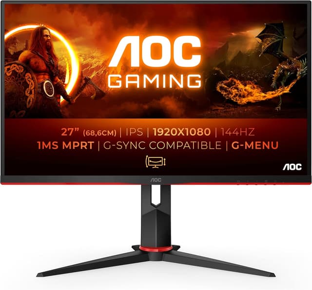 Thumbnail 6 de AOC Q27G4XF 27-inch WQHD gaming monitor (180Hz, Fast IPS, HDR10, Adaptive Sync) with height adjustment