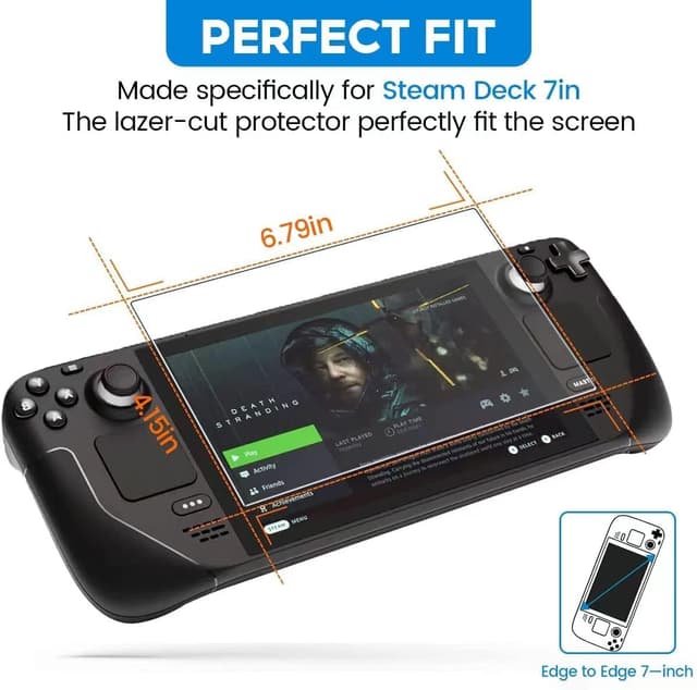 Detalle 2 de Txtcu Steam Deck Screen Protector 7 Inch 3-pack