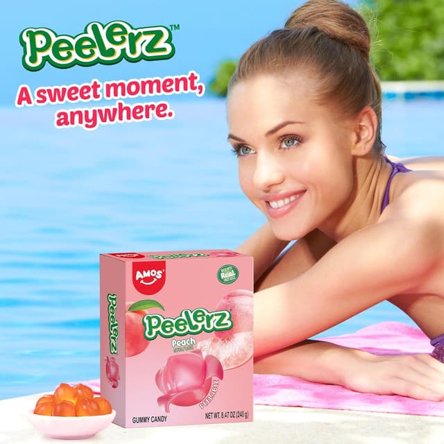 Thumbnail 4 de AMOS Peelerz Pfirsich Fruchtgummis 240 g 🍬