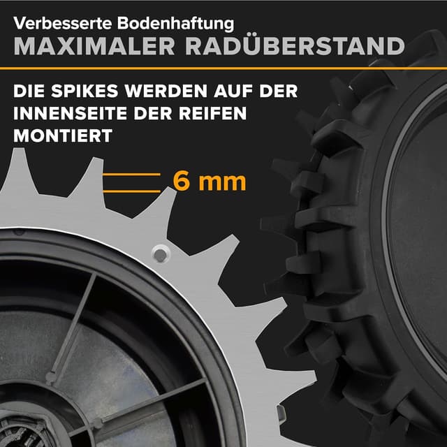 Detalle de ROBO CLAWS : pointes de traction pour robots tondeuses Parkside PMRA/PMRDA/PAMR/PAMRS (212 mm) en inox