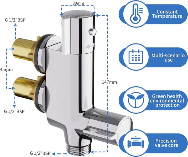 Thumbnail 6 de MORADO Thermostatic Caravan Shower Mixer 38°C