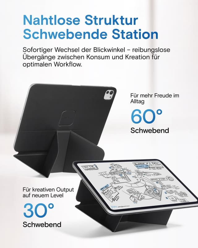 Detalle 2 de MOFT Dynamic Folio Hülle für 11" iPad Pro (2/3/4. Gen, 2020–2022) – schmale Magnet-Hülle mit Ständer