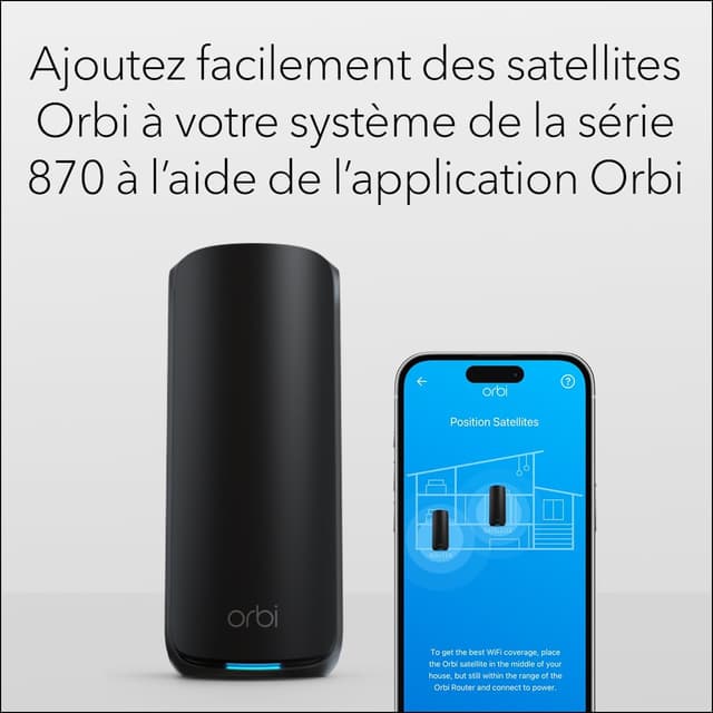 Thumbnail 5 de NETGEAR Orbi série 870 Satellite WiFi 7