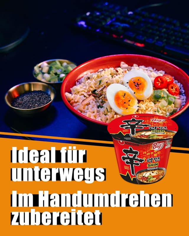 Thumbnail 6 de NONGSHIM Grand Bol de nouilles instantanées Shin – lot de 16